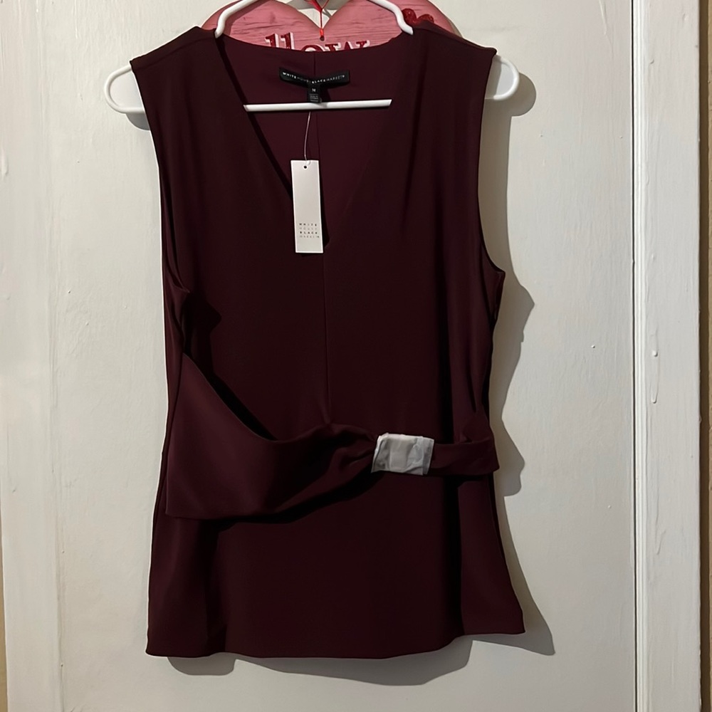 Pretty White House Black Market Blouse